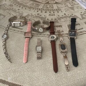Elegant Watch Collection in Mixed Metals and Leather
No batteries included